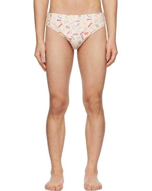 Jacquemus White Swimming Trunks for men