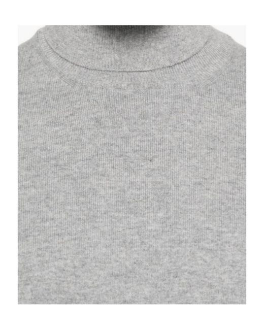 Gran Sasso Gray Turtleneck Cashmere Sweater for men