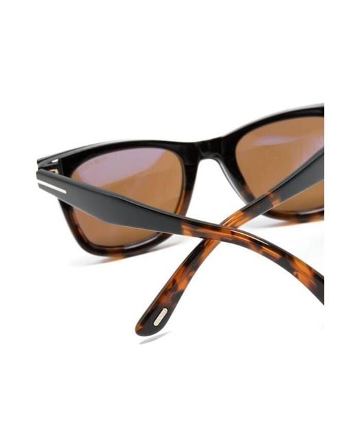 Tom Ford Multicolor Eyewear Logo Plaque Square-Frame Glasses for men