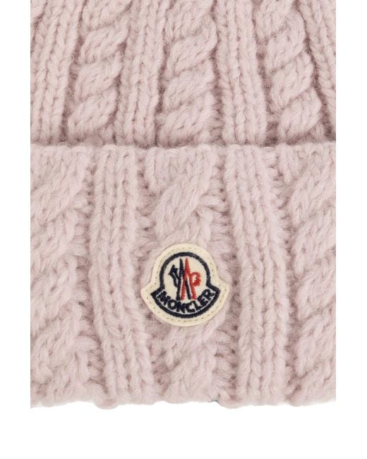 Moncler Pink Logo Hat