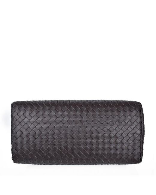 Bottega Veneta Black Logo Woven Handbag