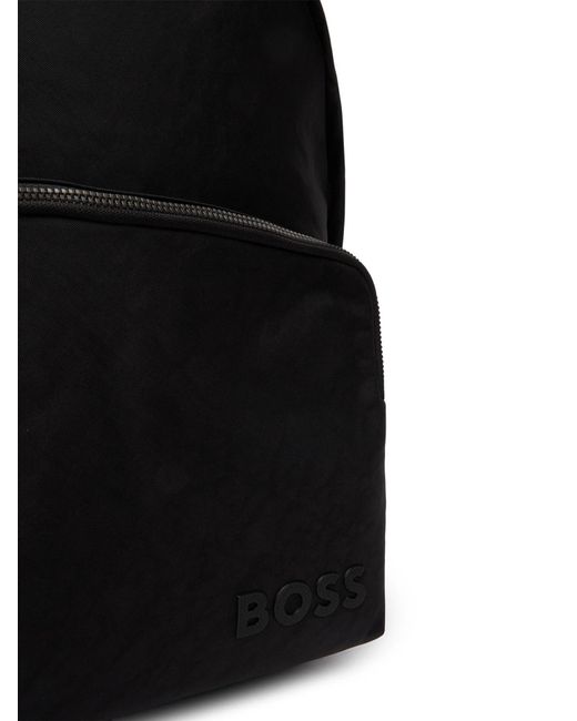 Boss Black Boss Logo Lettering Zip-Up Backpack for men