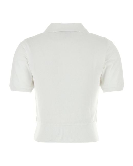 A.P.C. White Standard Polo Shirt