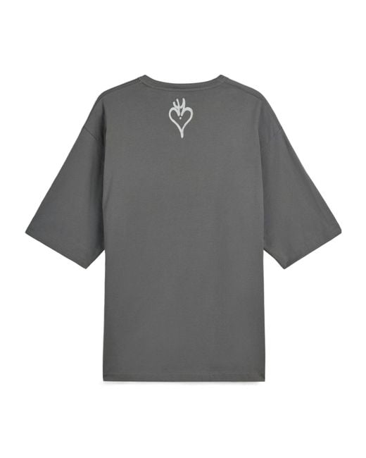 Y-3 Gray Chito Graphic Printed Short-Sleeved T-Shirt for men