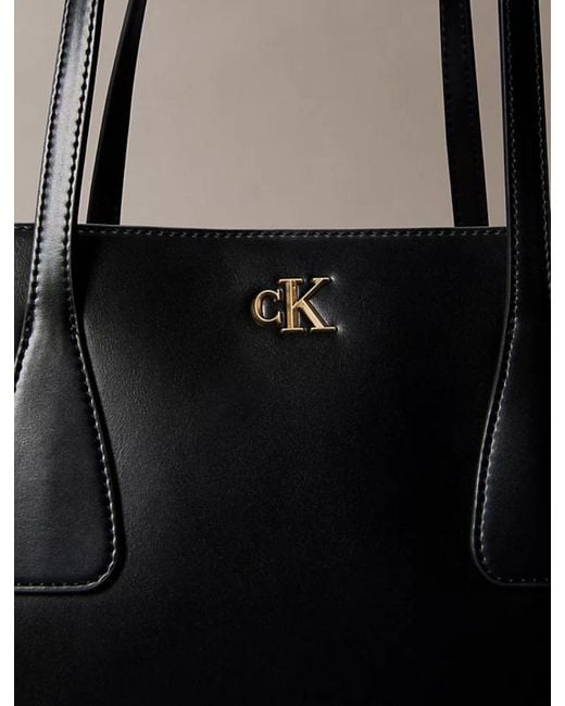 Calvin Klein Black Logo-Detail Shoulder Bag