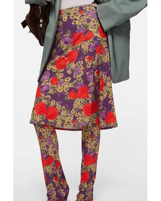 Acne Layered Midi Skirt