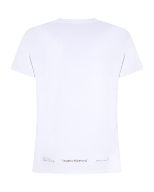 Vivienne Westwood White Printed Crewneck T-Shirt