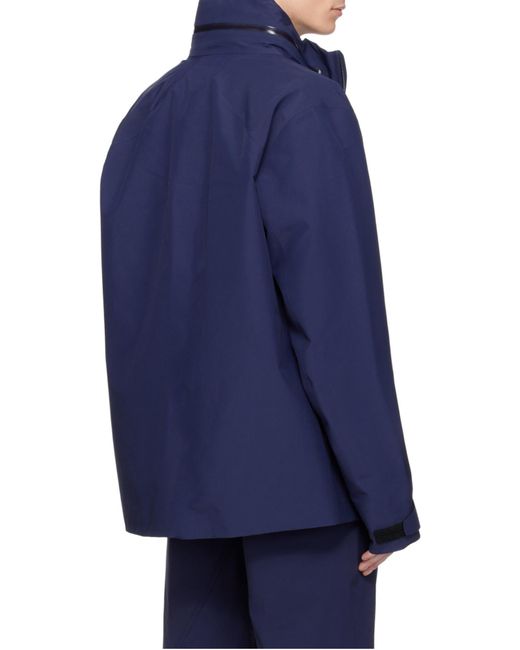 Veilance Blue Flap Pocket Casual Jacket for men