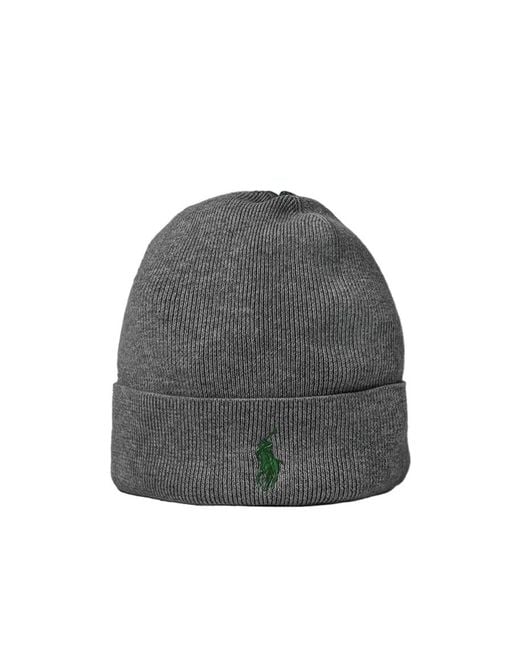 Polo Ralph Lauren Gray Pony Wool Hat for men