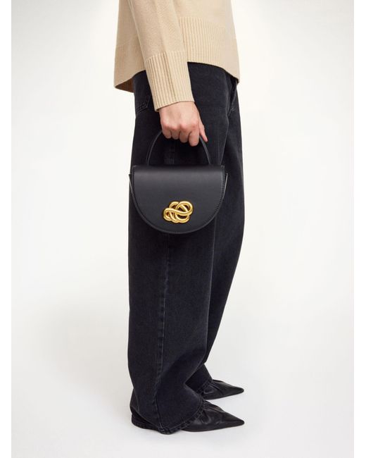 By Malene Birger Black Cebelli Leather Tote Bag