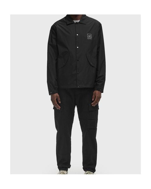 C P Company Black Metropolis Series Utility Shirt for men