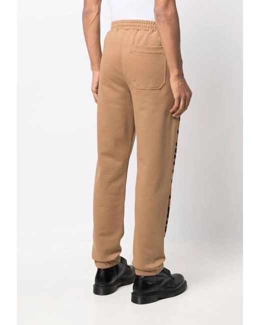 Helmut Lang Natural Logo-Print Track Pants for men
