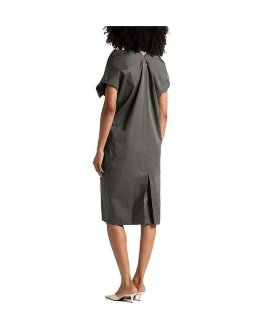 MM6 by Maison Margiela Gray Sleeveless Solidcolor Dress