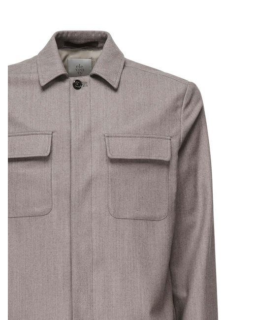 Eleventy Gray Patch Pocket Relaxed Jacket for men