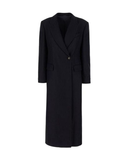 Brunello Cucinelli Black Double-Breasted Coat