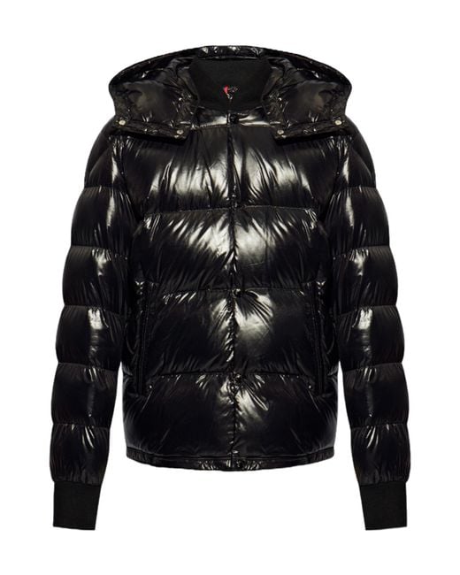 Moncler Black Maljasset Logo Patch Jacket for men