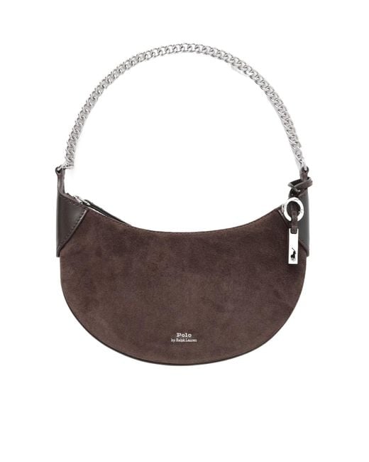 Polo Ralph Lauren Brown Polo Id Crossbody Bag