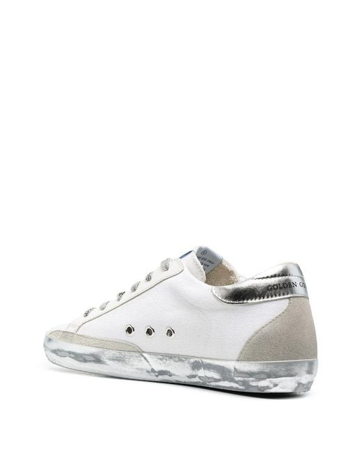 Golden Goose Deluxe Brand White Super-Star Low-Top Sneakers