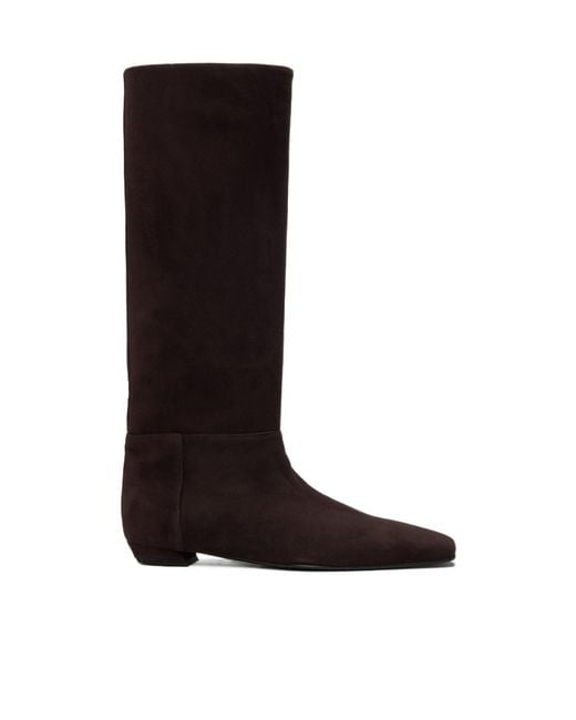 Proenza Schouler Black Trap Flat Boots