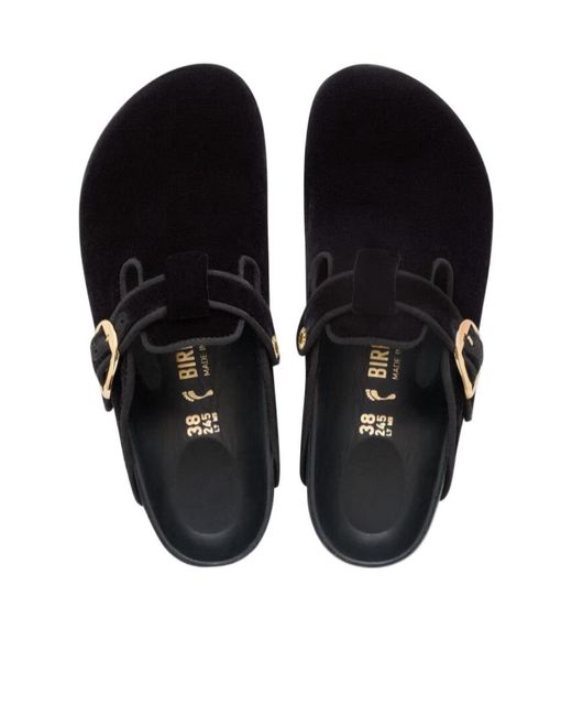 Birkenstock Black Boston Big Buckle Sandals