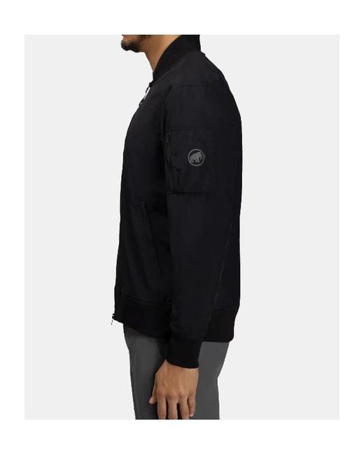 Mammut Black Utility Bomber Jacket for men