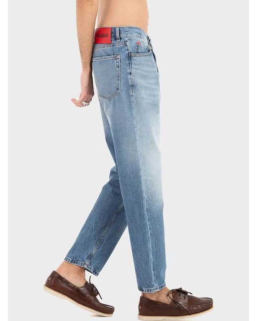Boss Blue Belt Loop Jeans for men