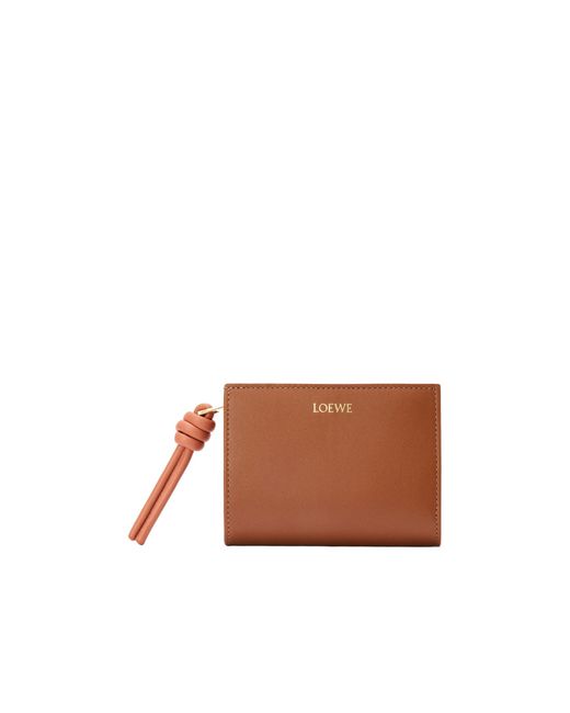 Loewe Brown Knot Compact Wallet