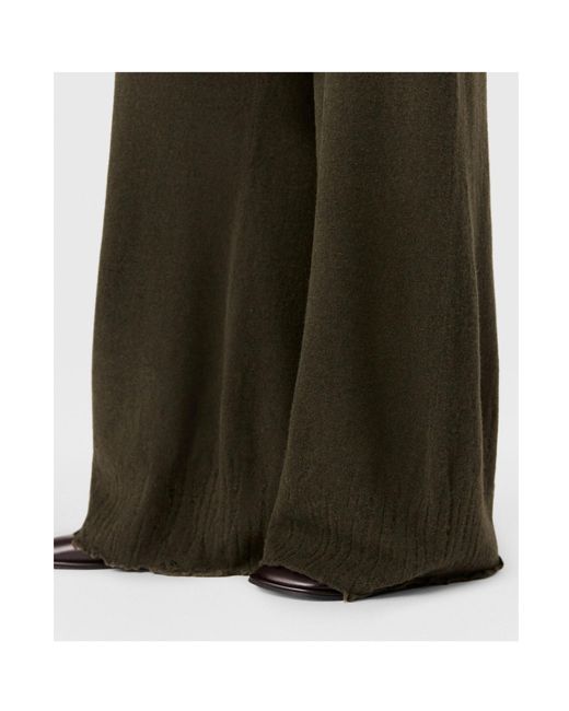 Stella McCartney Green Knit Straight-Leg Trousers
