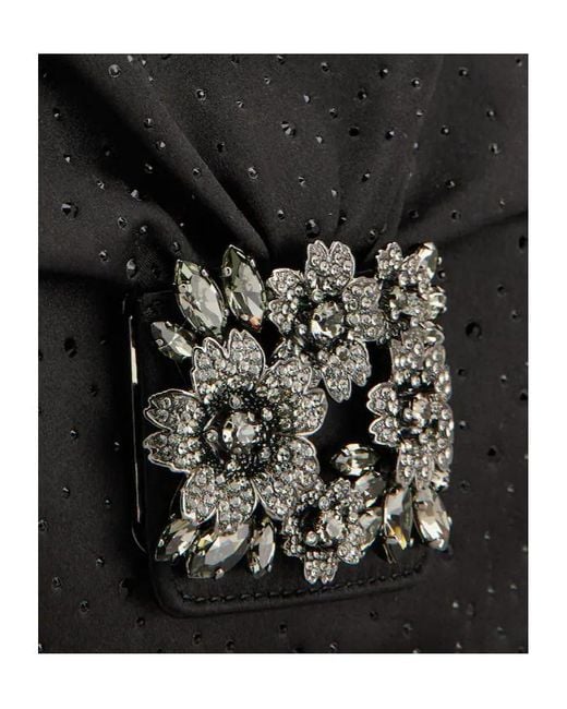 Roger Vivier Black Efflorescence Mini Bag