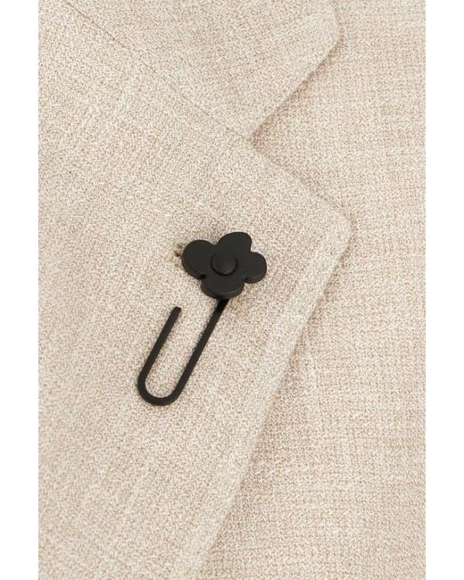 Lardini Natural Single-Breasted Blazer for men