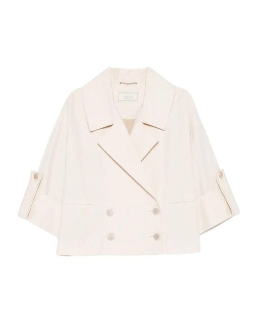 Peserico Natural Double-Breasted Blazer
