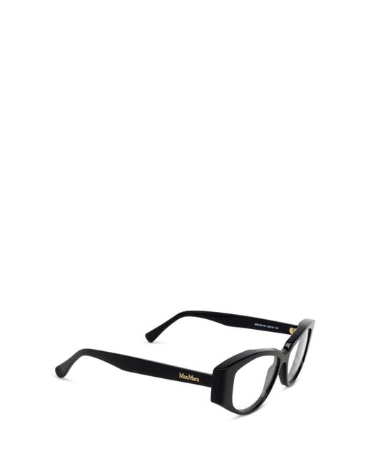 Max Mara White Irregular Frame Glasses
