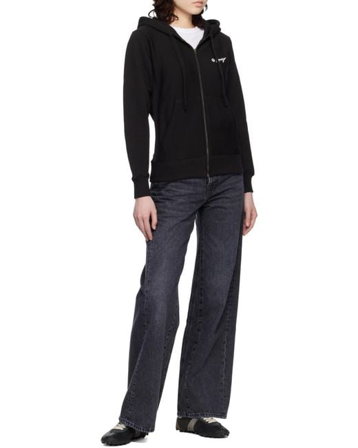 KENZO Black Wild Tiger' Zip Up Hoodie
