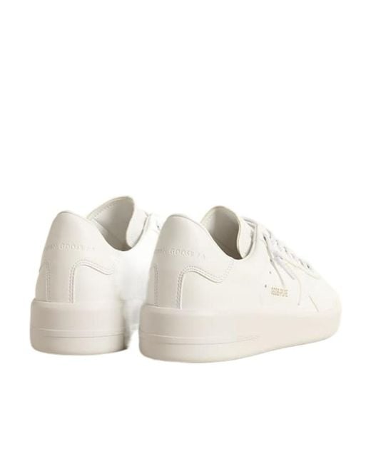 Golden Goose Deluxe Brand White Pure Star Low-Top Sneakers