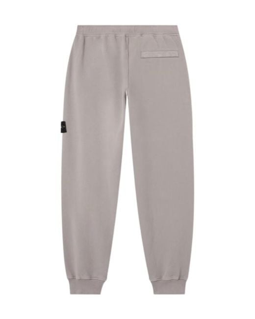 Stone Island Gray Regular-Fit Joggers With Ribbed Cuffs for men