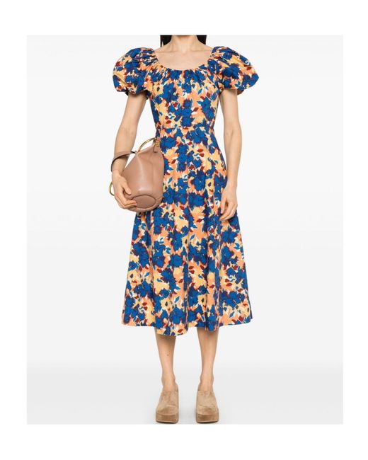Ulla Johnson Blue Midi Dresses