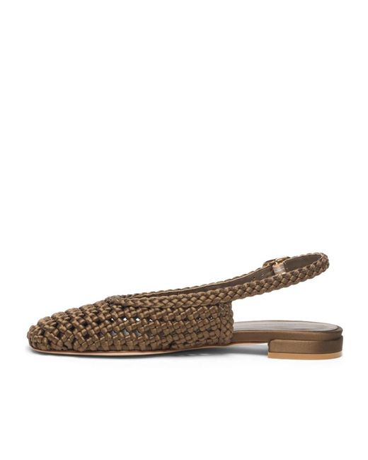 Stuart Weitzman Brown Marina Slingback