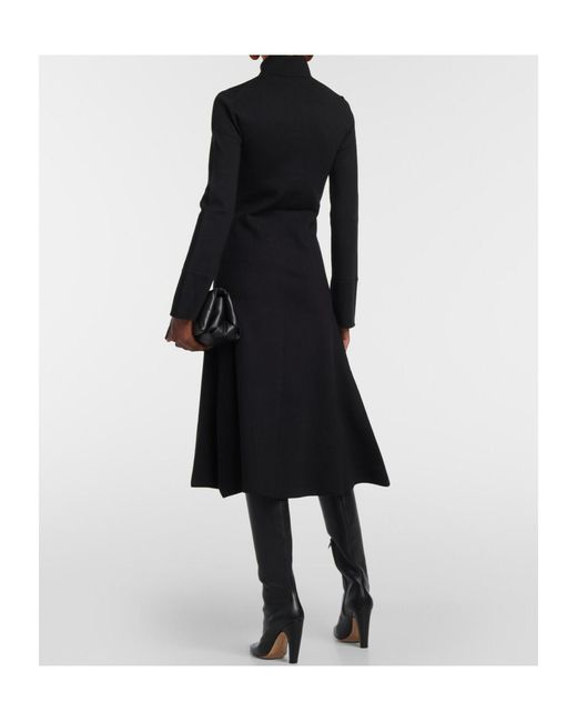 Joseph Black High Collar, Long Sleeves, Midi Length