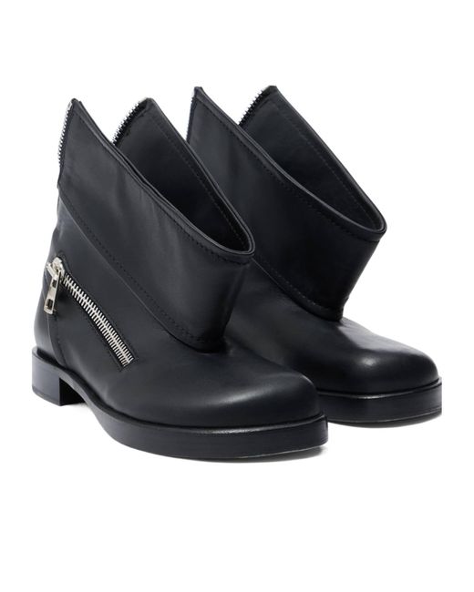 J.W. Anderson Blue Jw Anderson Round Toe Ankle Boots