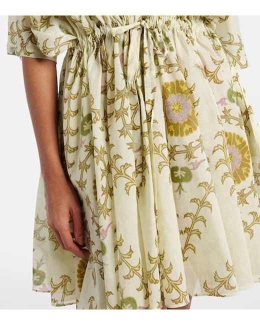 Giambattista Valli White Floral Cotton Shirt Dress