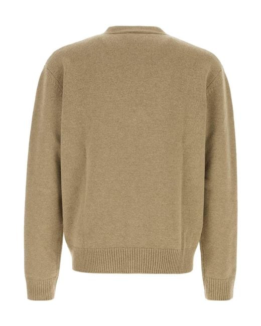 A.P.C. Natural Kevin V-Neck Cardigan for men