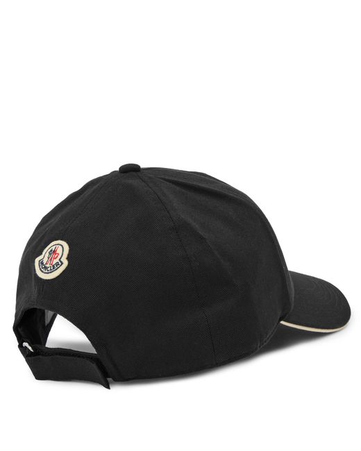 Moncler Black Logo Baseball Cap for men