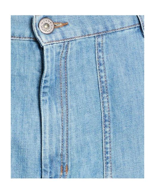 Weekend by Maxmara Blue Light-Wash Denim Shorts