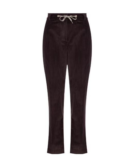 Eleventy Purple Belt Loop Casual Pants