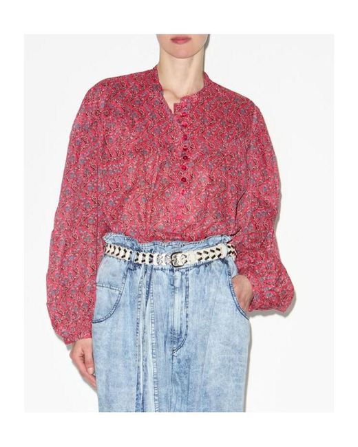 Isabel Marant Red Salika Top