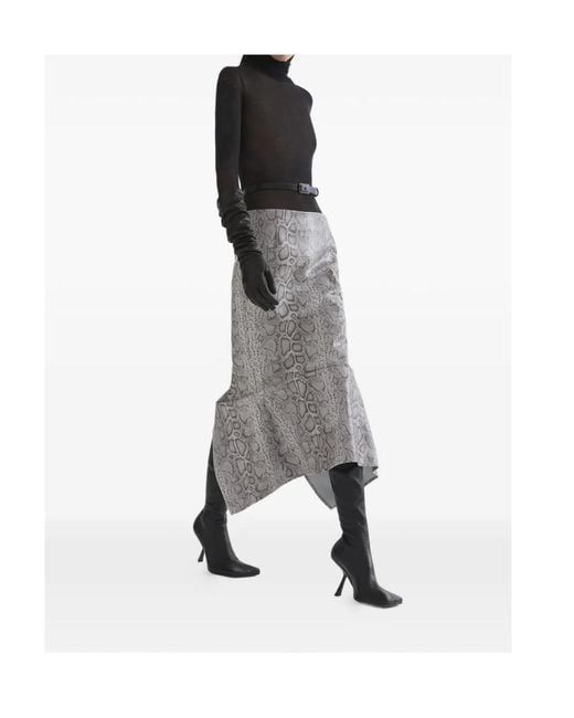 Mugler Black Roll Neck Long Sleeve Top