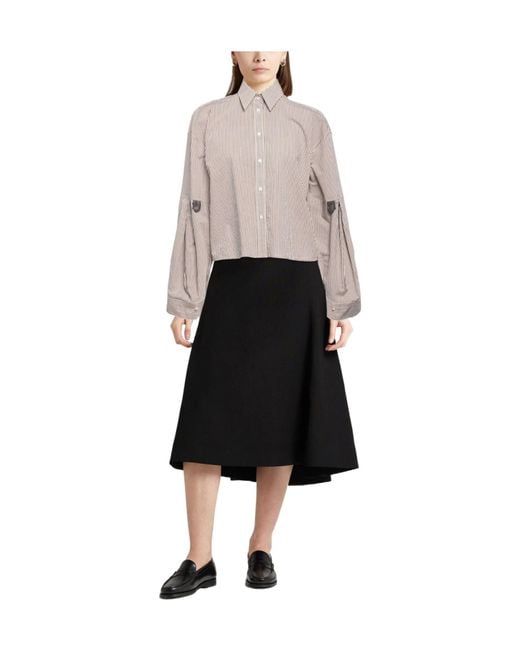 Brunello Cucinelli Natural Patterned Shirts Blouses