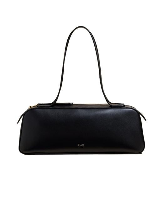 Khaite Black Simona Zipped Shoulder Bag