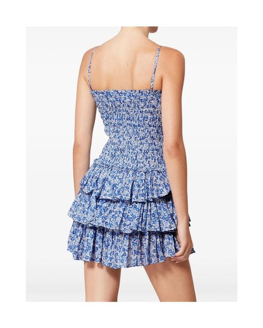 Isabel Marant Blue Isabel Marant Étoile Elodie Ruffled Mini Dress