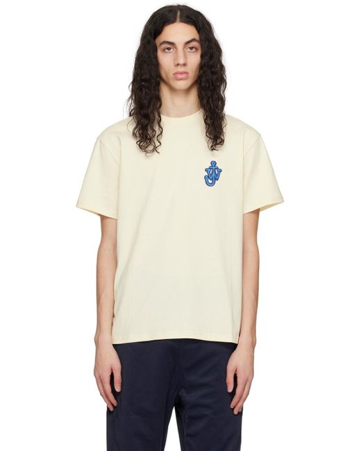 J.W. Anderson White Anchor Patch Short-Sleeve T-Shirt for men